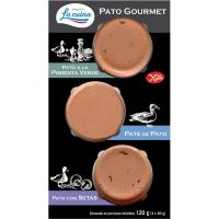 Surtido paté de pato LA CUINA, pack 3x40 g