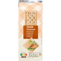 Crackers integrales EROSKI, paquete 250 g