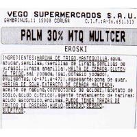 Palmerita de mantequilla multicereal EROSKI, bandeja 6 uds