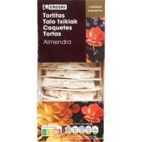 Mini tortitas de almendra EROSKI, caja 210 g