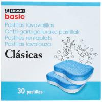 Lavavajillas máquina pastillas EROSKI BASIC, caja 30 dosis