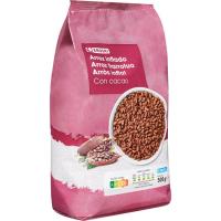 Cereales de arroz inflado con cacao EROSKI, bolsa 500 g