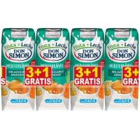 Lactozumo sin azúcar mediterráneo DON SIMON, pack 3+1x330 ml