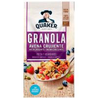 Granola zero azúcar de avena-fresa-arándanos QUAKER, bolsa 350 g