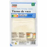 Queso de vaca EROSKI BASIC, lonchas, bandeja 300 g