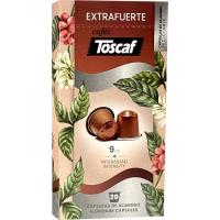 Café extra fuerte compatible Nespresso TOSCAF, caja 20 uds