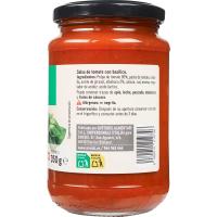 Salsa basilico EROSKI, frasco 350 g