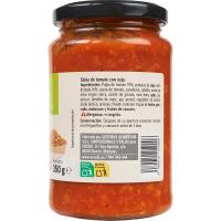 Salsa boloñesa vegetal EROSKI, frasco 350 g