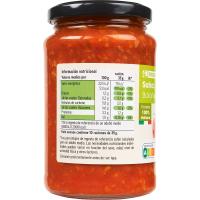 Salsa boloñesa vegetal EROSKI, frasco 350 g