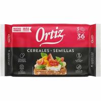 Pan tostado multicereal ORTIZ,  36 rebanadas, paquete 320 g