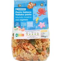 Pasta mundo marino EROSKI, paquete 250 g