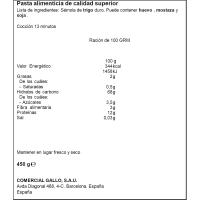 Macarrón XL GALLO, paquete 450 g