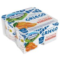 Yogur griego con mandarina ASTURIANA, pack 4x125 g