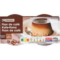 Flan café EROSKI, pack 4x100 g