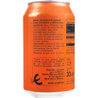 Refresco de naranja EROSKI, lata 33 cl