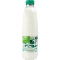 Leche fresca semidesnatada Galicia EROSKI, botella 1 litro