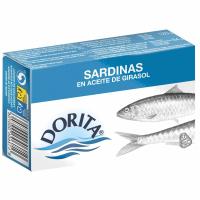 Sardina en aceite de girasol DORITA, lata 120 g