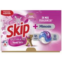 Detergente en cápsulas Mimosín SKIP ULTIMATE, bolsa 26 dosis