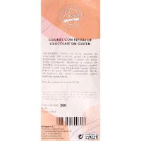 Cookie pepitas cacao s/ gluten-s/ lactosa DULCIVAPA, caja 200 g