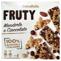 Barritas con almendras y chocolate CEREALITALIA, caja 99 g