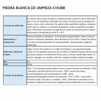 Piedra blanca de limpieza CHUBB, bote 500 g