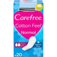 Protegeslip normal plegada cotton feel CAREFREE, caja 20 uds