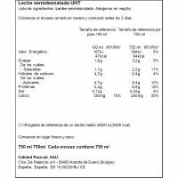 Leche semidesnatada PASCUAL, brik 750 ml