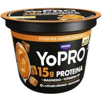 Pudding sabor caramelo YOPRO, tarrina 150 g