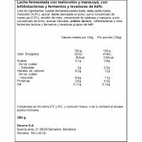 Kéfir con trozos de melocotón y granada ACTIVIA, tarrina 380 g