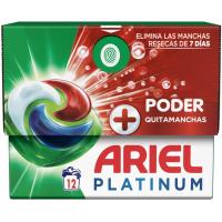 Detergente cápsulas ARIEL EXT. PODER QUITAMANCHAS, caja 12 dosis