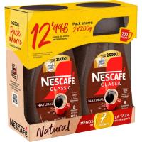 Café soluble natural NESCAFÉ, pack 2x200 g