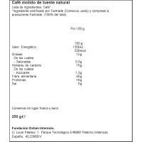 Café molido natural OXFAM INTERMON, paquete 250 g