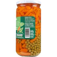 Guisante-zanahoria EROSKI, frasco 425 g