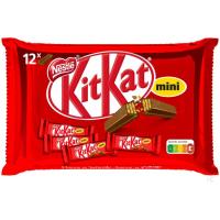 Barrita de chocolate con leche mini KIT KAT, pack 12x16,6 g