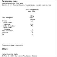 Arroz vaporizado BRILLANTE, paquete 500 g