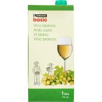 Vino Blanco EROSKI basic, brik 1 litro