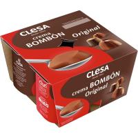 Crema bombón CLESA, pack 4x125 g