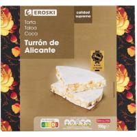 Torta turrón de Alicante EROSKI, caja 150 g