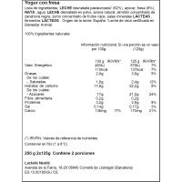 Yogur con fresas enriquecido NESTLÉ La Lechera, pack 2x125 g