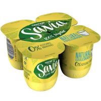 Postre de soja natural SAVIA, pack 4x120 g