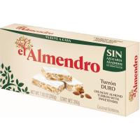 Turrón duro sin azúcar EL ALMENDRO, caja 200 g