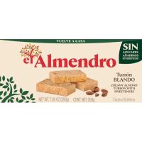 Turrón blando sin azúcar EL ALMENDRO, caja 200 g