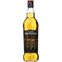 Whisky 100 PIPERS, botella 70 cl